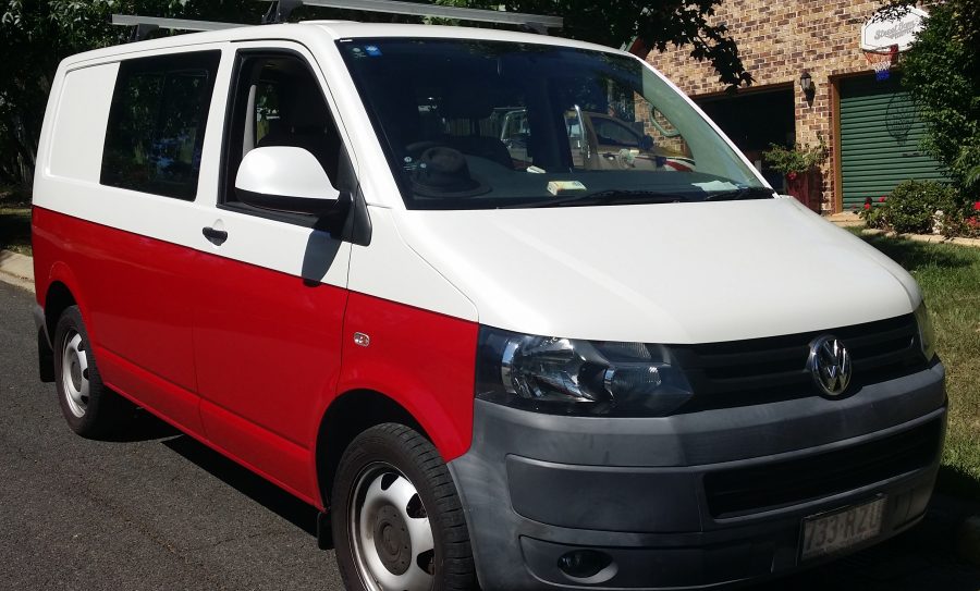 Pearlescent Vinyl Van Wraps – Moffat Beach Sunshine Coast.