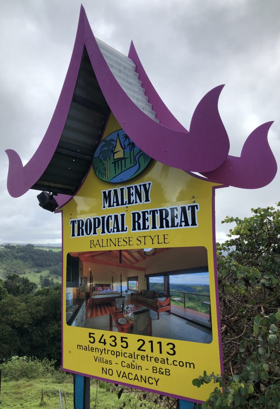 Roadside Signage-Maleny and Montville Qld