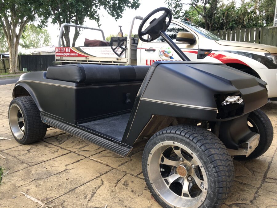 Golf cart wraps and graphics – Indooroopilly and beerwah Qld