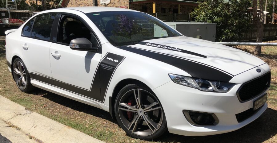 Ford Falcon XR8 Side stripes and bonnet decals – Redcliffe and Kallangur