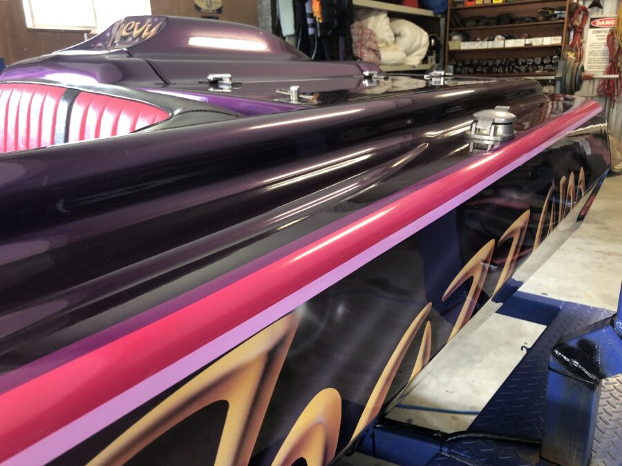 V8 Custom Ski Boat PINSTRIPES